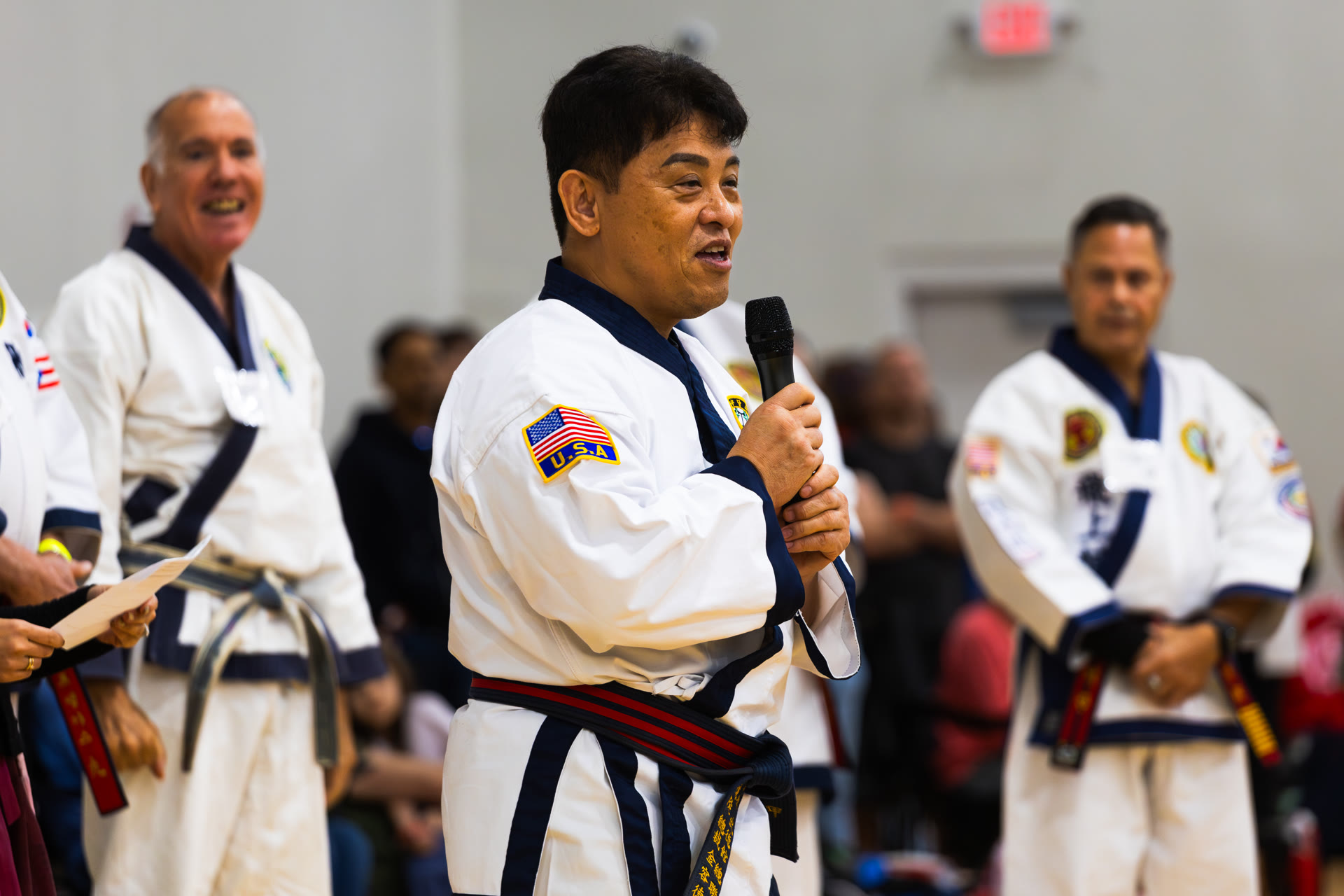Grandmaster Moon speaking at federation event